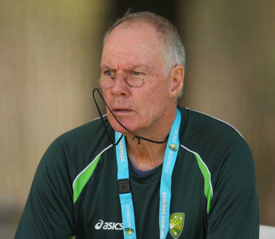 Greg Chappell watches the game