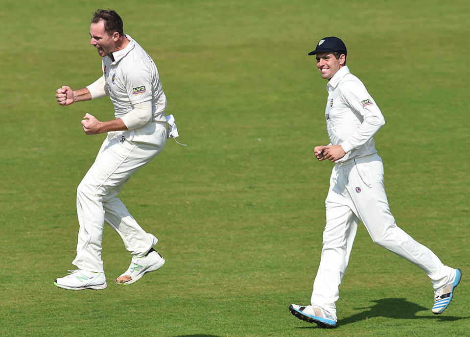 John Hastings claimed the final wicket for Durham