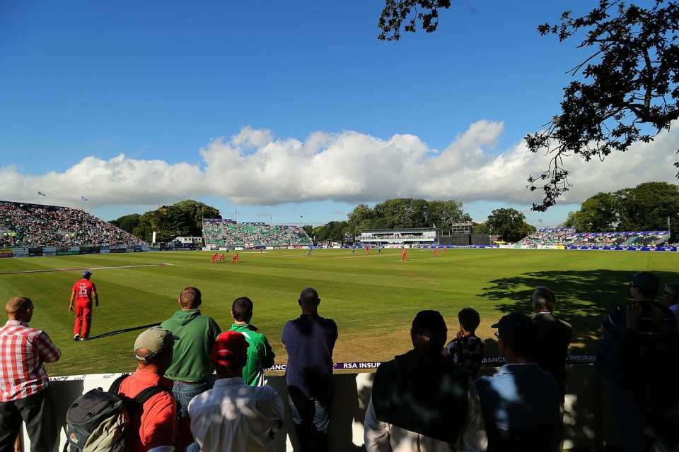 The redeveloped Malahide ground was hosting its first ODI