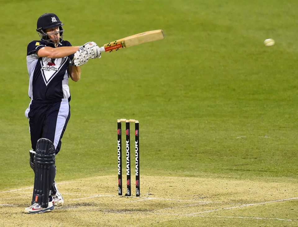 Cameron White struck eight fours and two sixes in his unbeaten 102