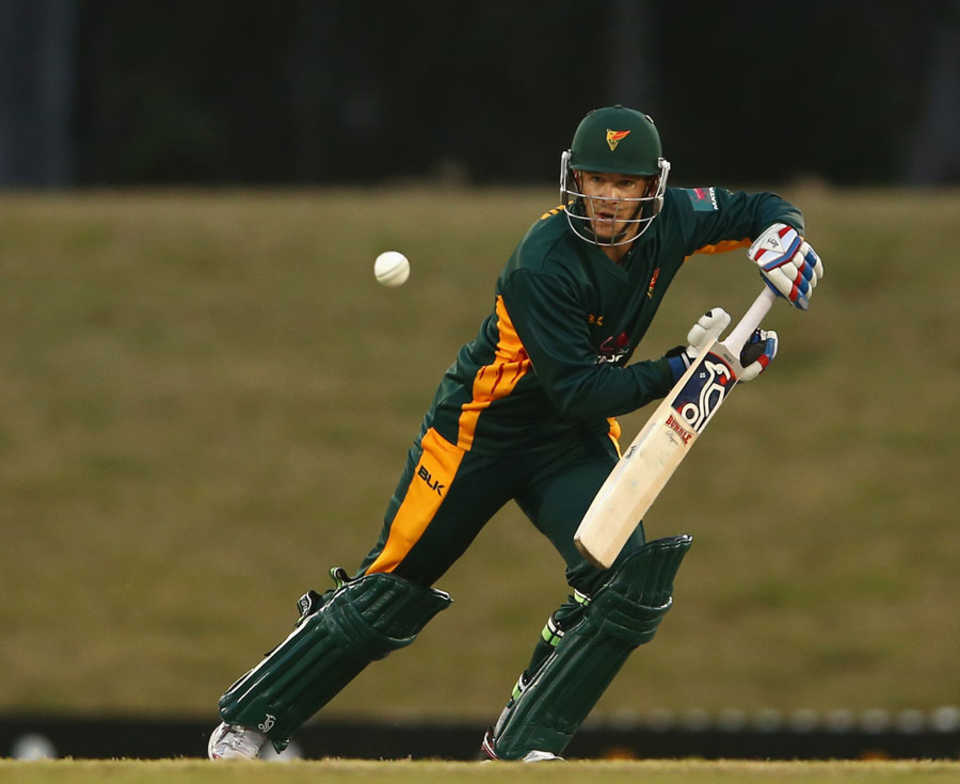 Tim Paine guides the ball through the off side, New South Wales v Tasmania, Matador BBQs One-Day Cup, Sydney, October 10, 2014