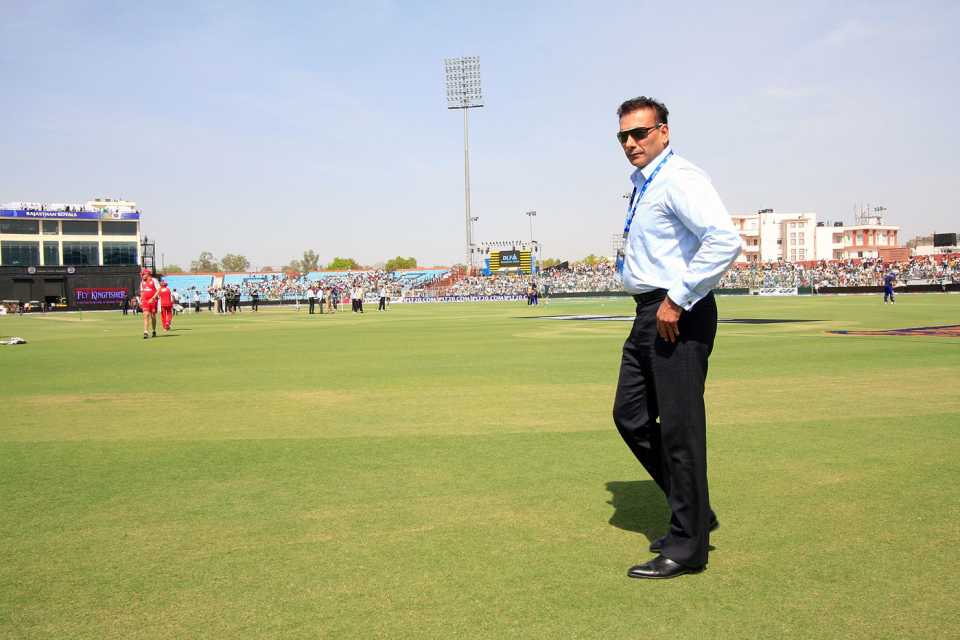 Ravi Shastri at an IPL game