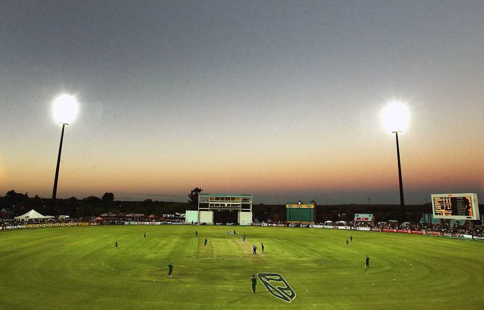 A general view of the De Beers Diamond Oval in Kimberley, South Africa A v England XI, Kimberley, January 27, 2005