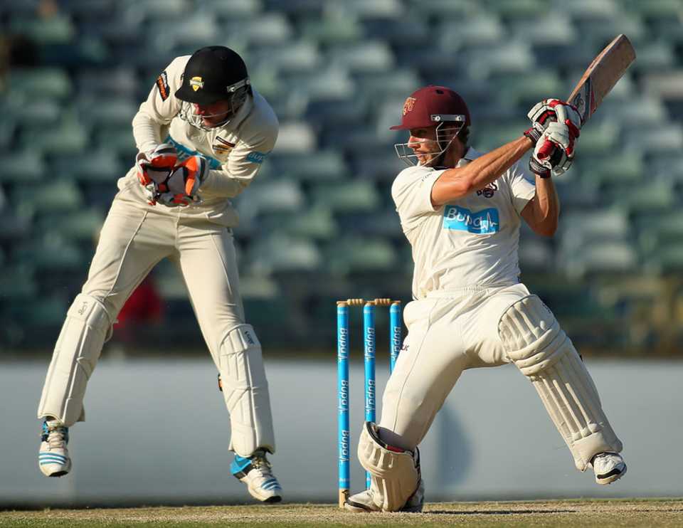 Greg Moller scored a fighting 86 for Queensland in the second innings