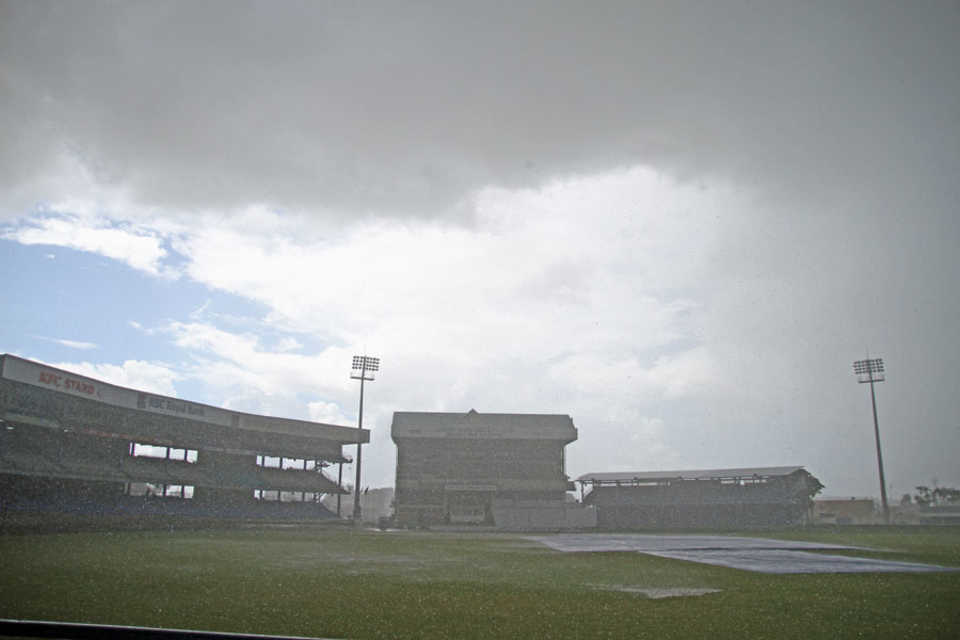 Heavy rain on the fourth day forced the game into a draw