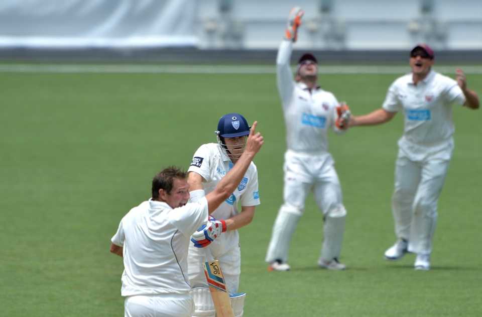 Ryan Harris celebrates a wicket