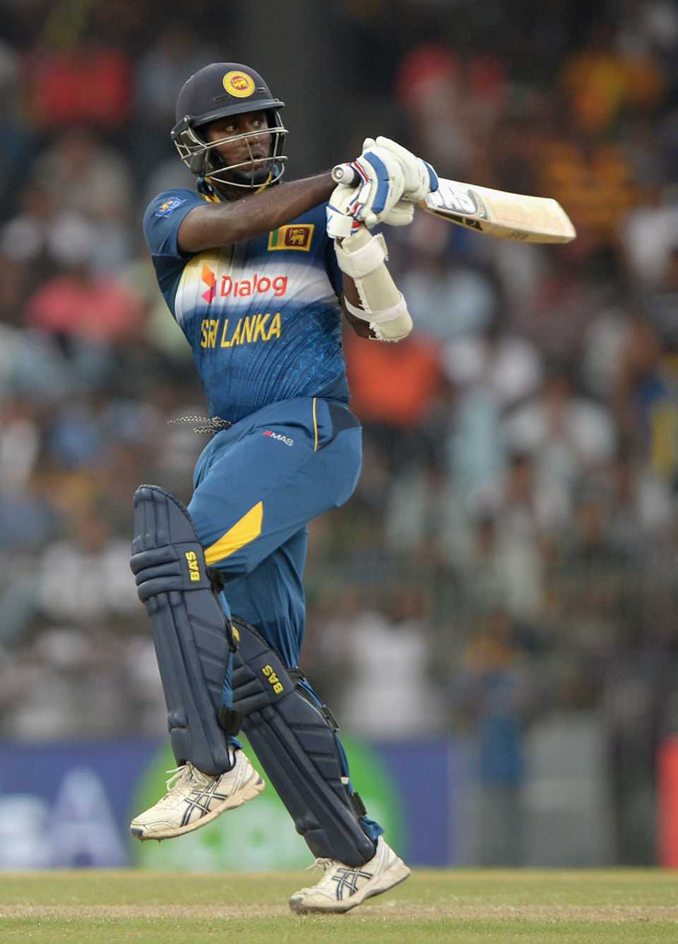 Angelo Mathews completed victory with an unbeaten 51
