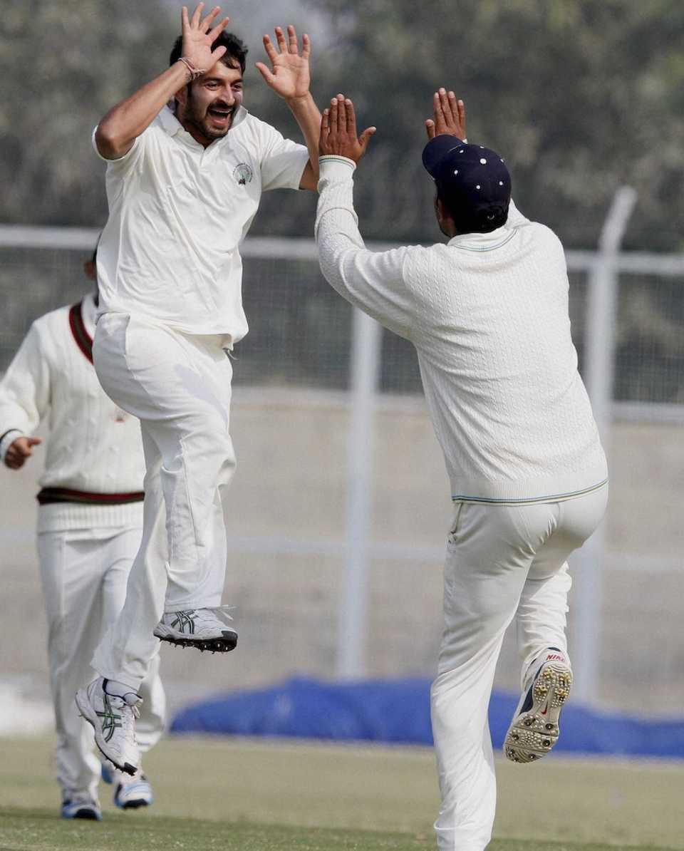 Mohit Sharma took five wickets in Haryana's win
