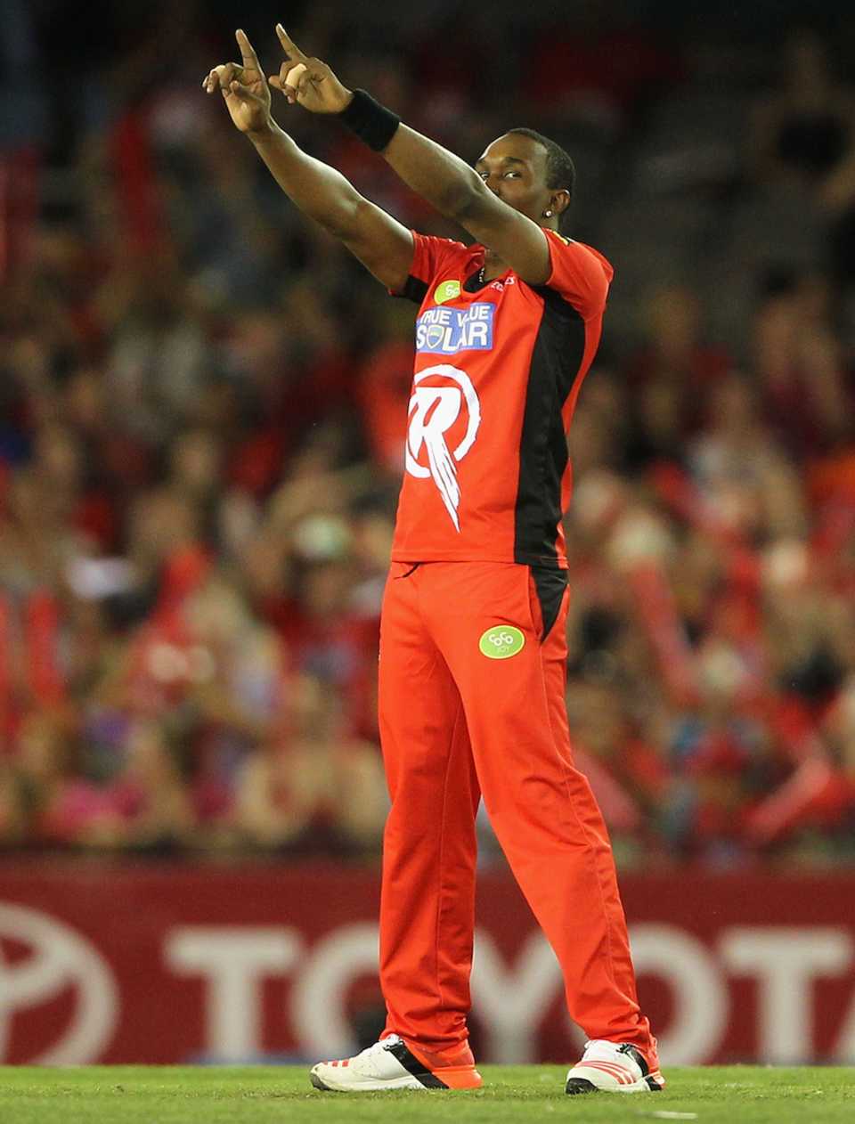 Dwayne Bravo does not hold his emotions back