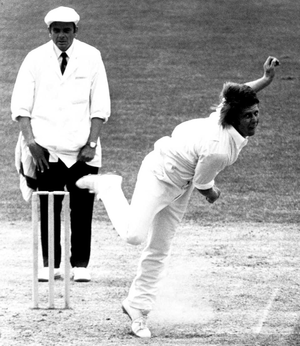 Jeff Thomson lets it fly, Australia v West Indies, World Cup, The Oval, June 14, 1975