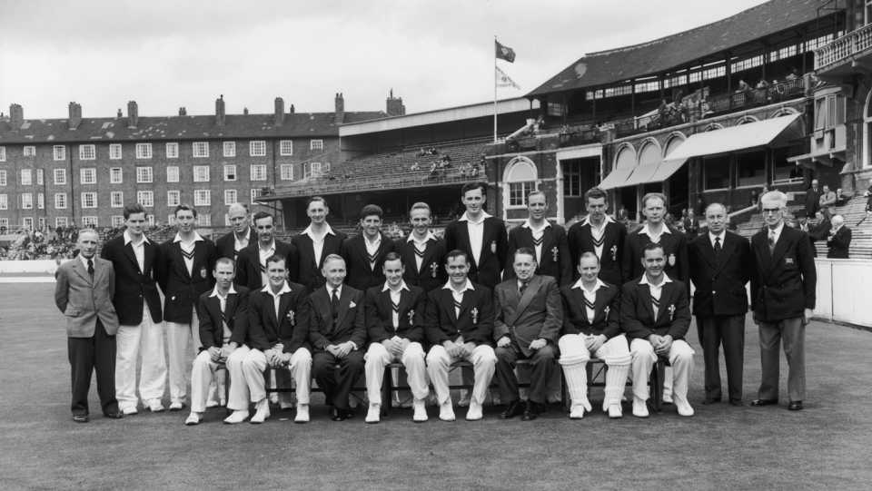 The County Championship-winning Surrey team, September 1957