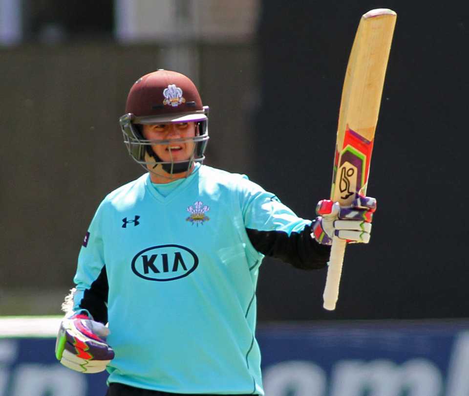 Steven Davies made his second fifty in two days
