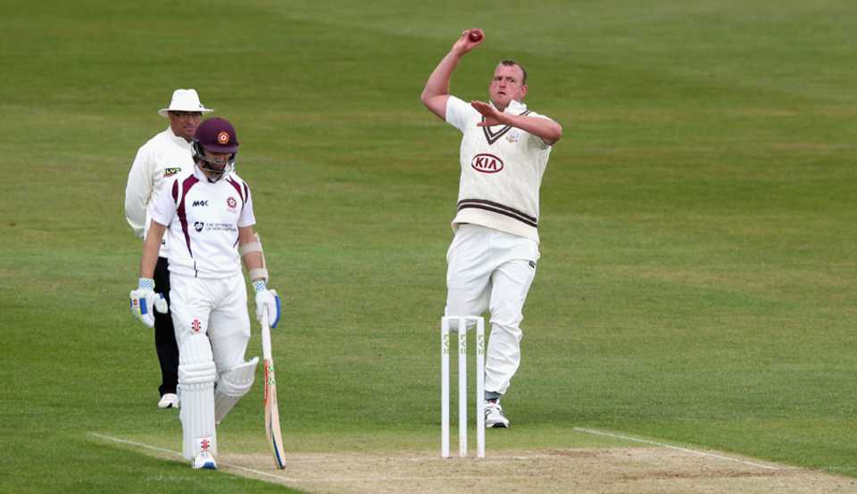 Luke Fletcher picked up his first Surrey wicket after joining on loan