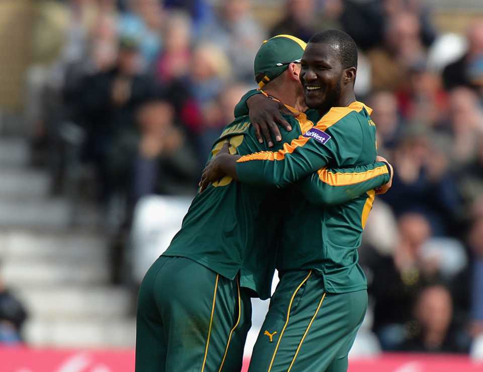Darren Sammy made an impact with two wickets, Nottinghamshire v Durham, NatWest T20 Blast, North Group, Trent Bridge, May 31, 2015