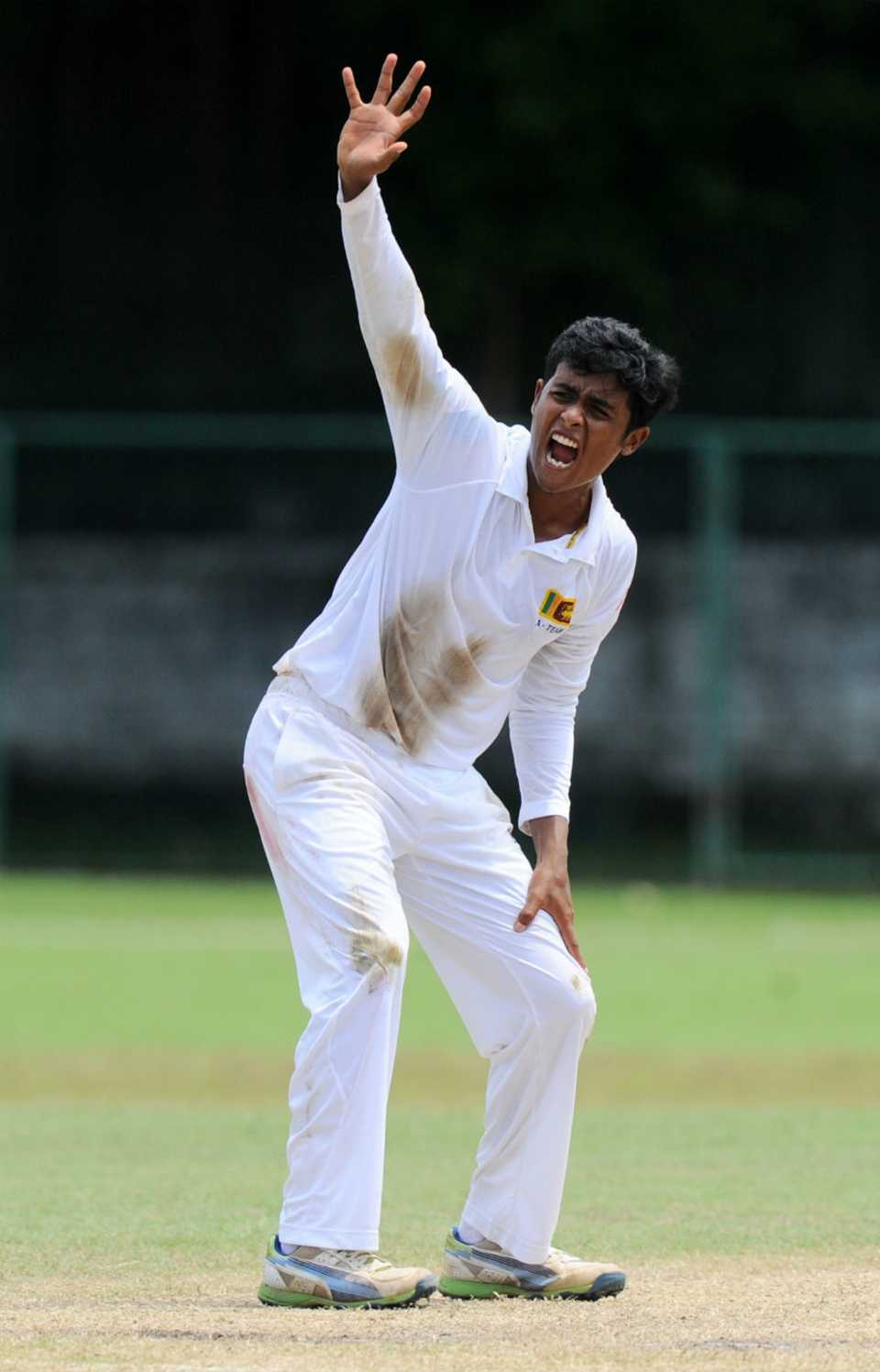 Jeffrey Vandersay finished with match figures of 8 for 167, Sri Lanka Board President's XI v Pakistanis, third day, Colombo, June 13, 2015
