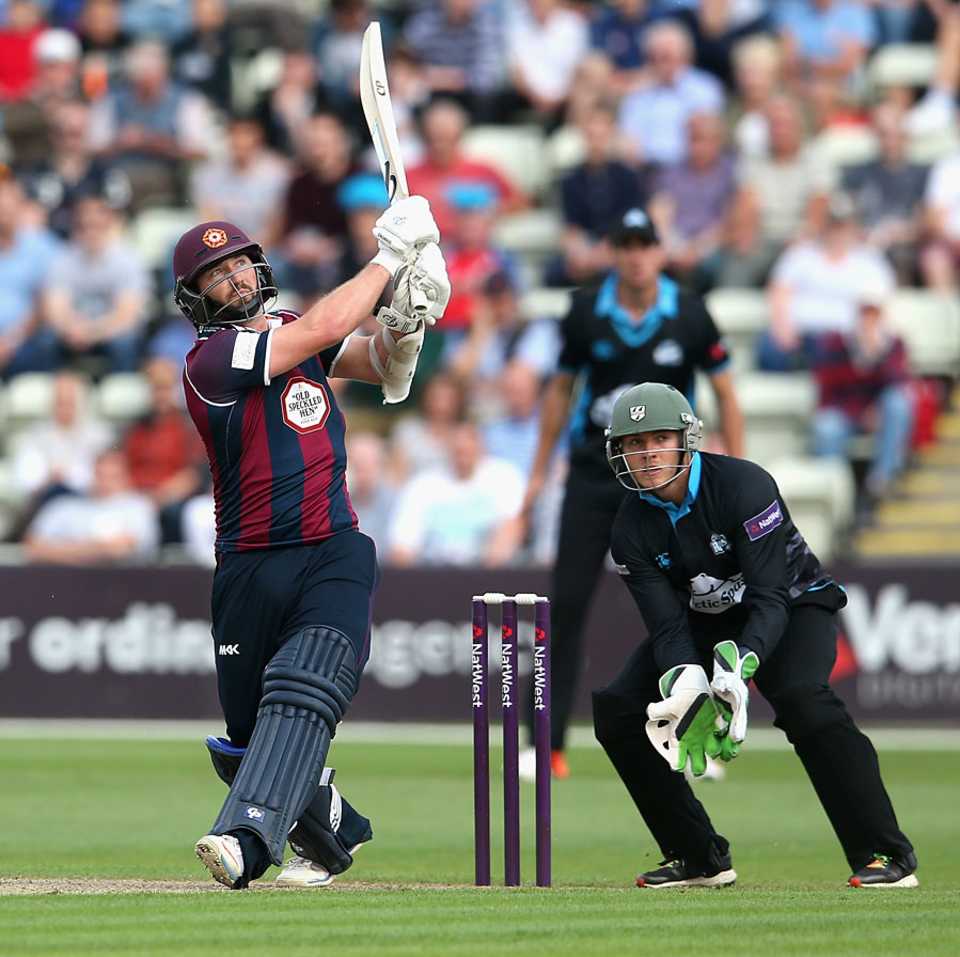 Steven Crook helped revive Northamptonshire with 56 off 35 balls
