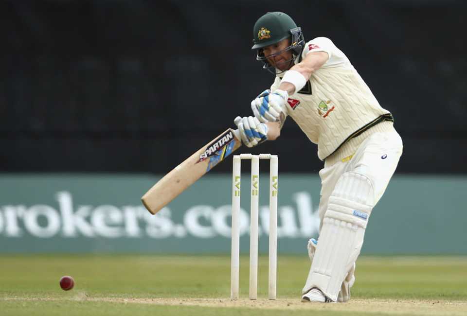 Michael Clarke opened the batting in the second innings