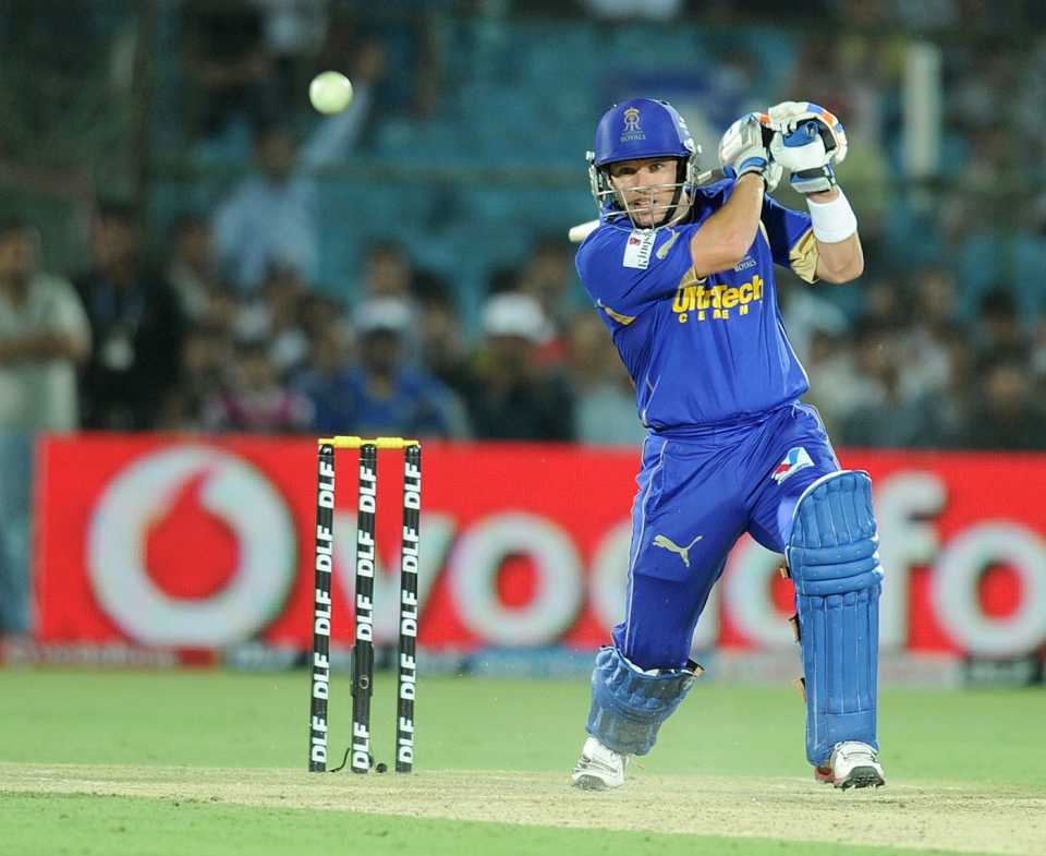 Brad Hodge scored 48 off 21 balls, Rajasthan Royals v Deccan Chargers, IPL 2012, Jaipur, April 17, 2012