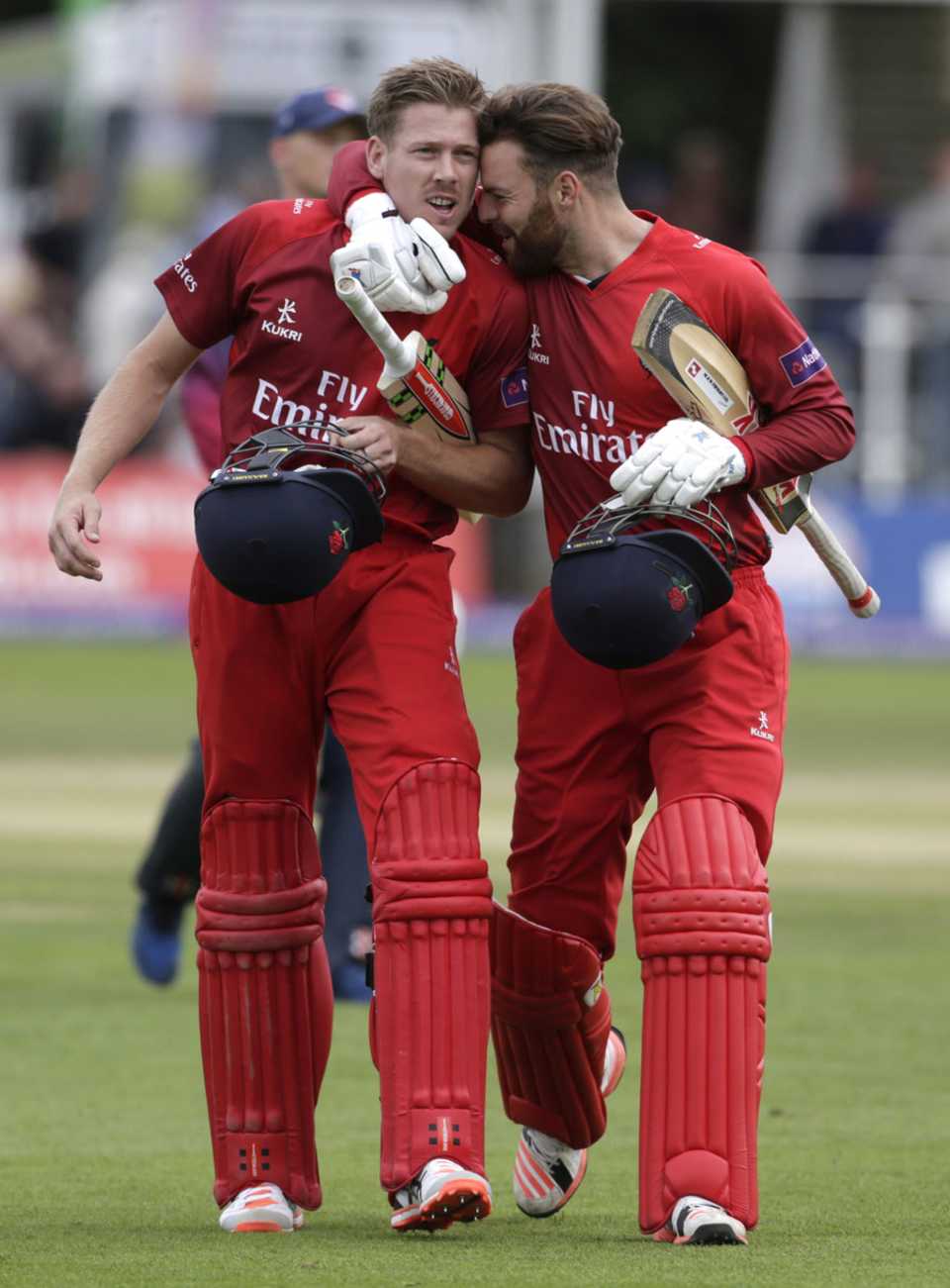 James Faulkner kept his nerve to send Lancashire through on fewer wickets lost