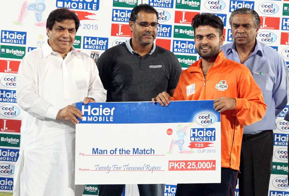 Ahmed Shehzad was awarded Man of the Match for his knock of 48