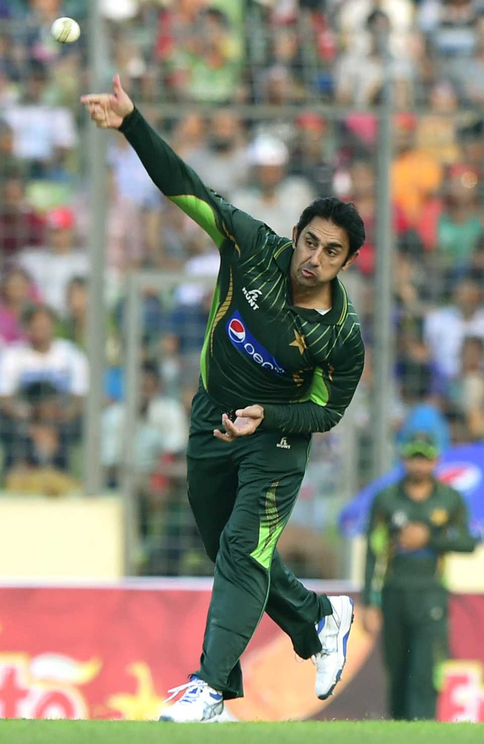 Saeed Ajmal bowls on his comeback