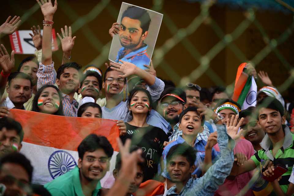 Fans packed into the Green Park stands for the Kanpur ODI