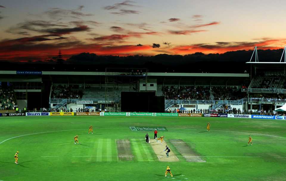 A general view of the field during the Napier ODI, New Zealand v Australia, 1st ODI, Napier, March 3, 2010