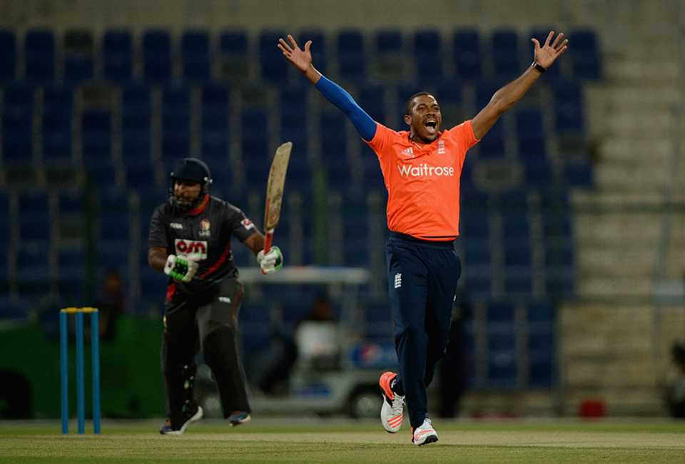 Chris Jordan claimed two early wickets in UAE's reply