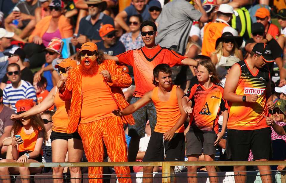 Perth Scorchers' fans show their support