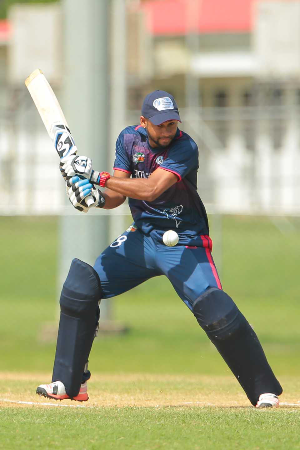 USA's Alex Amsterdam top-scored with 73 off 87 balls