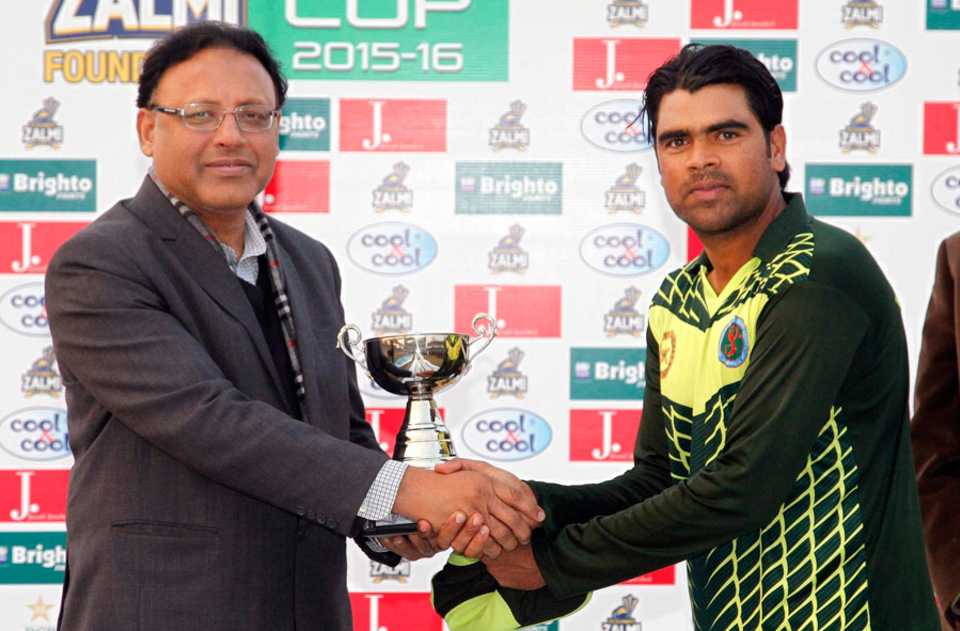 Shahid Yousuf was the Man of the Match for his unbeaten 100
