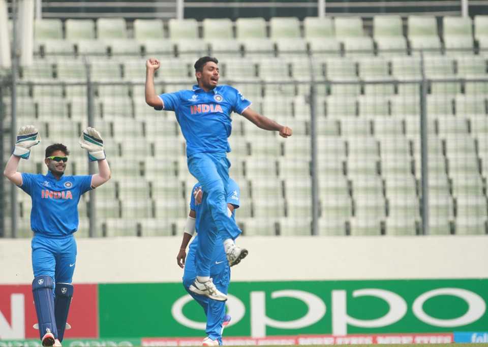 Avesh Khan dismissed New Zealand's top four, India v New Zealand, Under-19 World Cup, Group D, January 30, 2016
