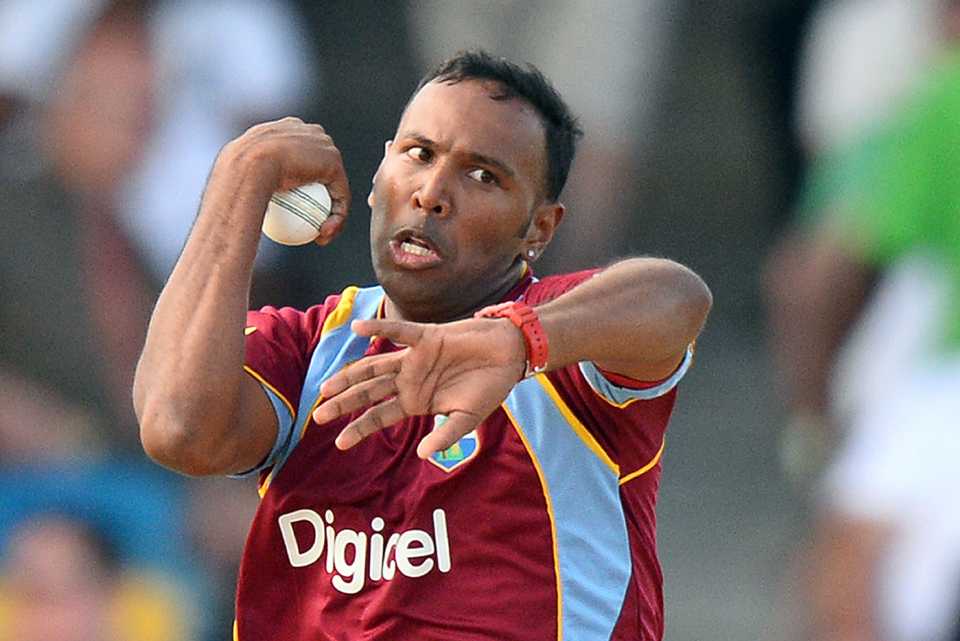 Samuel Badree took three wickets, West Indies v England, 1st T20, Barbados, March 9, 2014