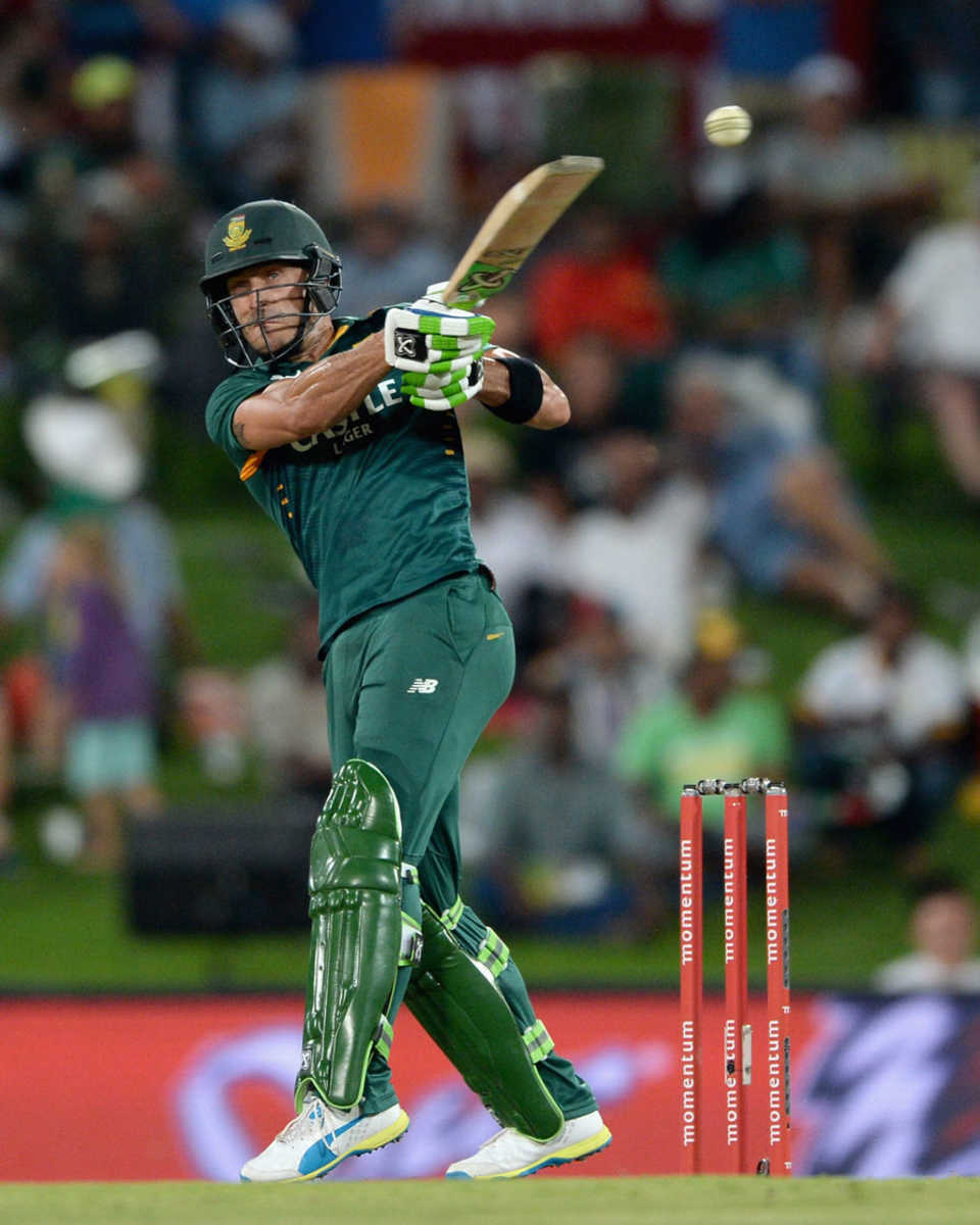 Faf du Plessis helped finish off the chase, South Africa v England, 3rd ODI, Centurion, February 9, 2016