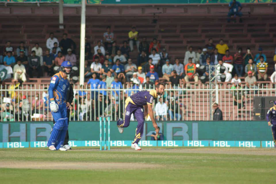 Grant Elliot in action at the PSL in Sharjah