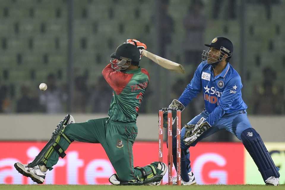 Taskin Ahmed stayed unbeaten on 15, Bangladesh v India, Asia Cup 2016, Mirpur, February 24, 2016