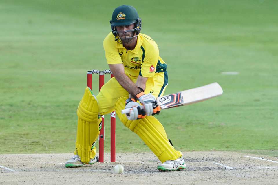 Glenn Maxwell brings out the reverse sweep, South Africa v Australia, 2nd T20, Johannesburg, March 6, 2016
