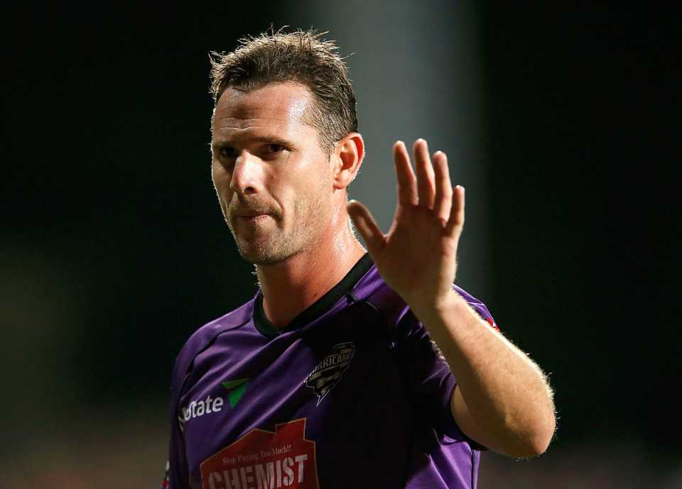 Shaun Tait acknowledges the crowd