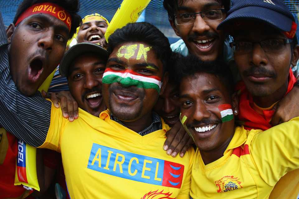 Fans show support for their IPL teams, Chennai Super Kings v Royal Challengers Bangalore, IPL, March 31, 2010