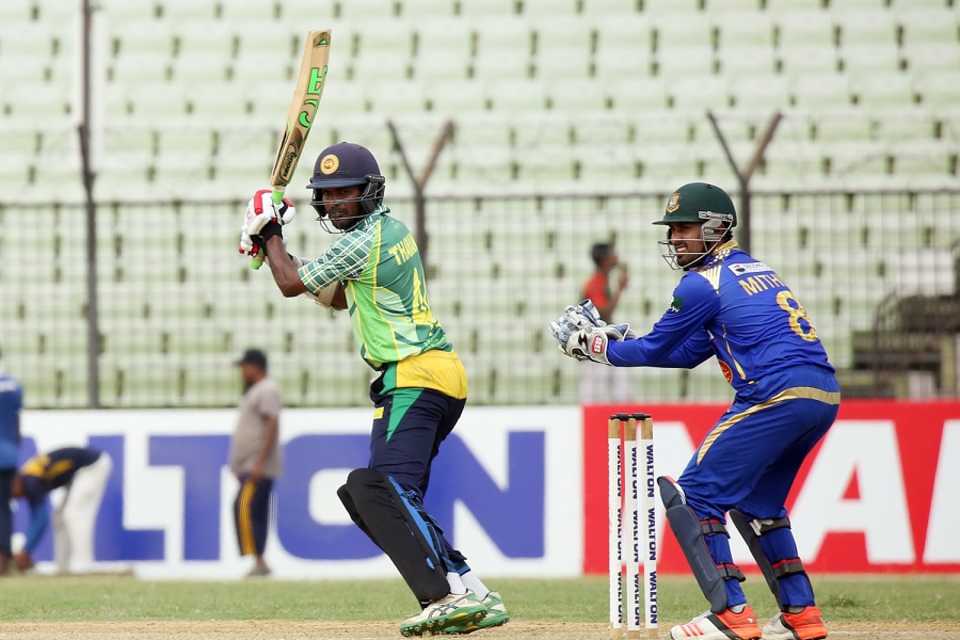 Upul Tharanga hit 71 off 99 balls and helped Mohammedan Sporting Club to a victory