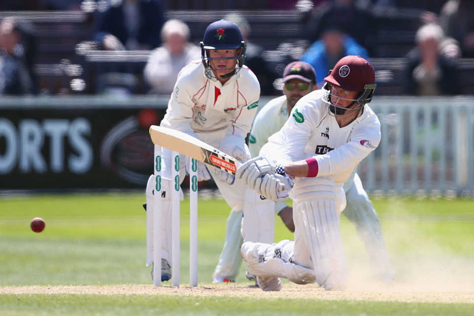 Marcus Trescothick's hundred took Somerset to a draw
