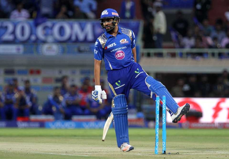 Rohit Sharma is bowled by Ashish Nehra for 5