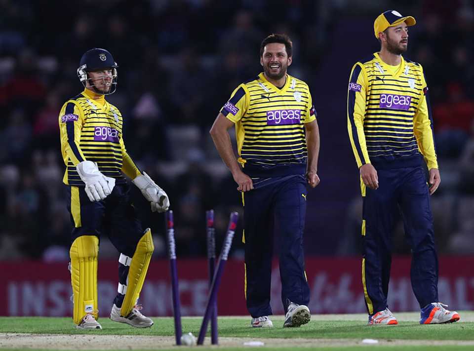 Shahid Afridi's spell was key in Hampshire's victory