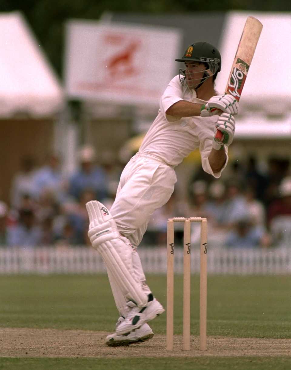Ricky Ponting pulls on his way to 82, ACB Chairman's XI v England, Lilac Hill, Perth, October 25, 1994
