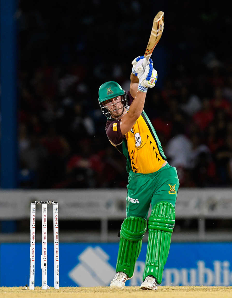 Chris Lynn hits out straight down the ground