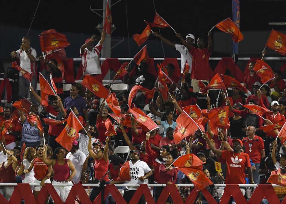 Trinbago Knight Riders fans show their support