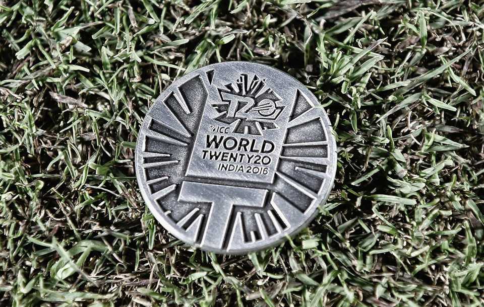 The coin used for the toss in the Ireland-Oman match, ICC World T20, Dharamsala, March 9, 2016