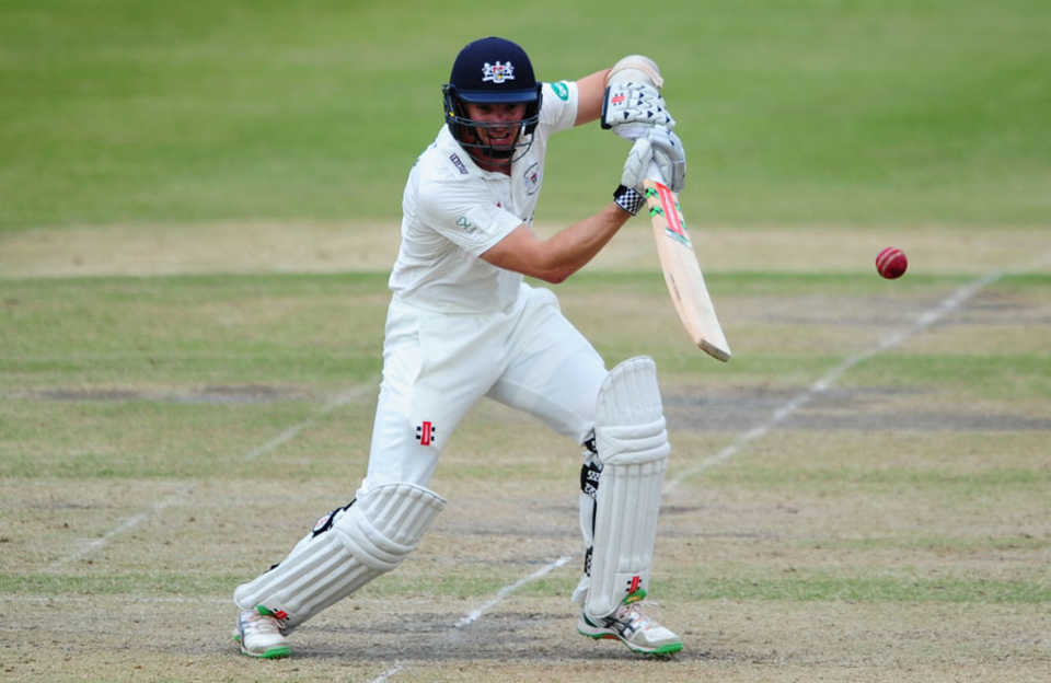 Michael Klinger dug in to be 43 not out at the close