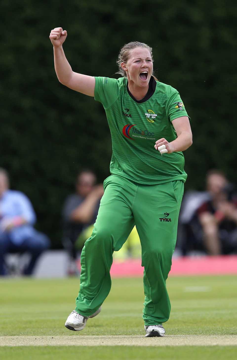 Anya Shrubsole claims a wicket