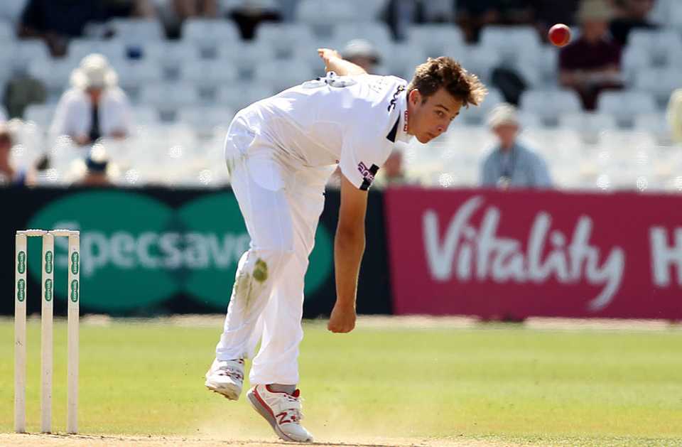 Brad Wheal took a career-best 6 for 51, Nottinghamshire v Hampshire, County Championship, Division One, Trent Bridge, 4th day, August 16, 2016